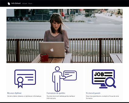 Preview du site InfoSchool